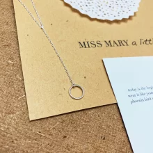 SILVER ETERNITY NECKLACE